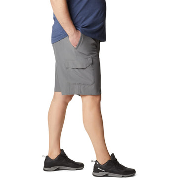 Columbia Eaglecrest short City Grey stitch detail emphasizes durable construction