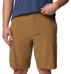 Columbia Eaglecrest short pockets close-up demonstrates two hand pockets and cargo storage