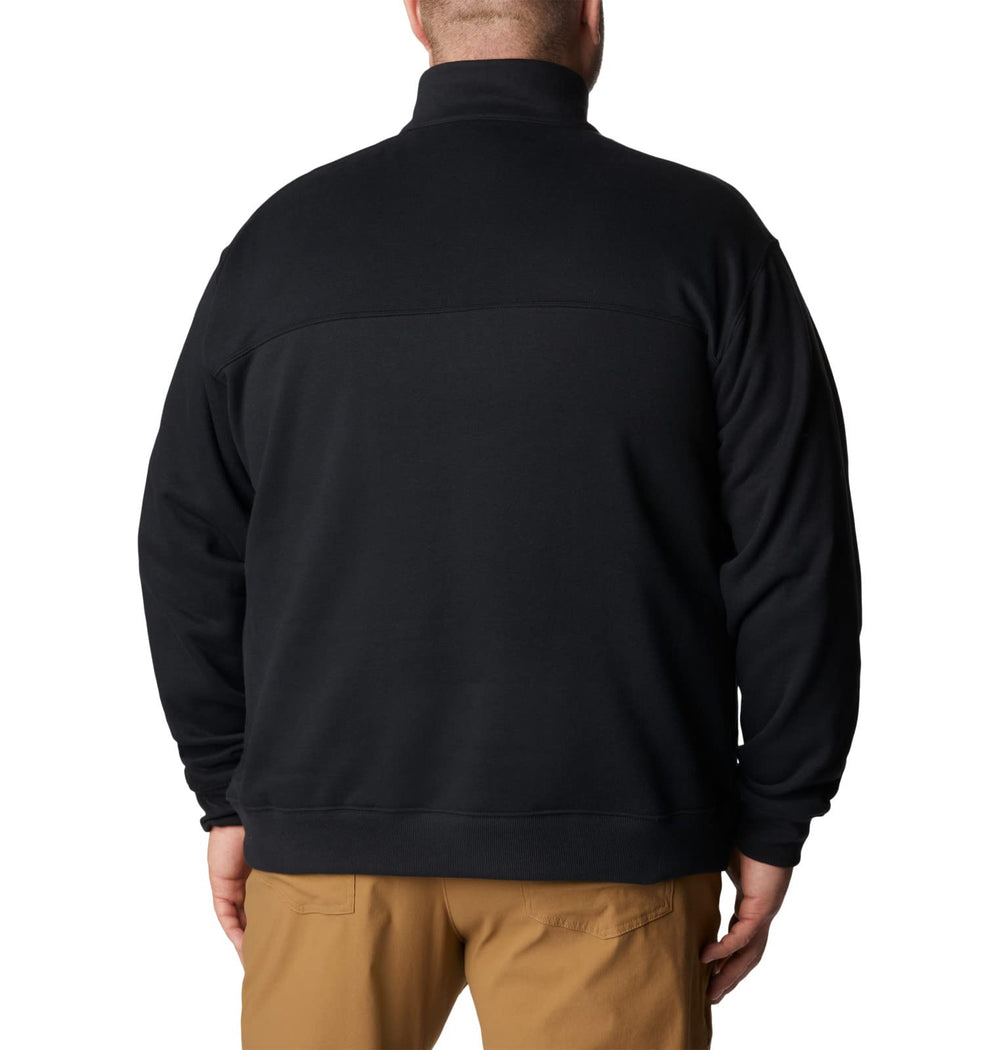 Columbia Hart Mountain II Half Zip stitching-detail emphasizes durability for seasons.