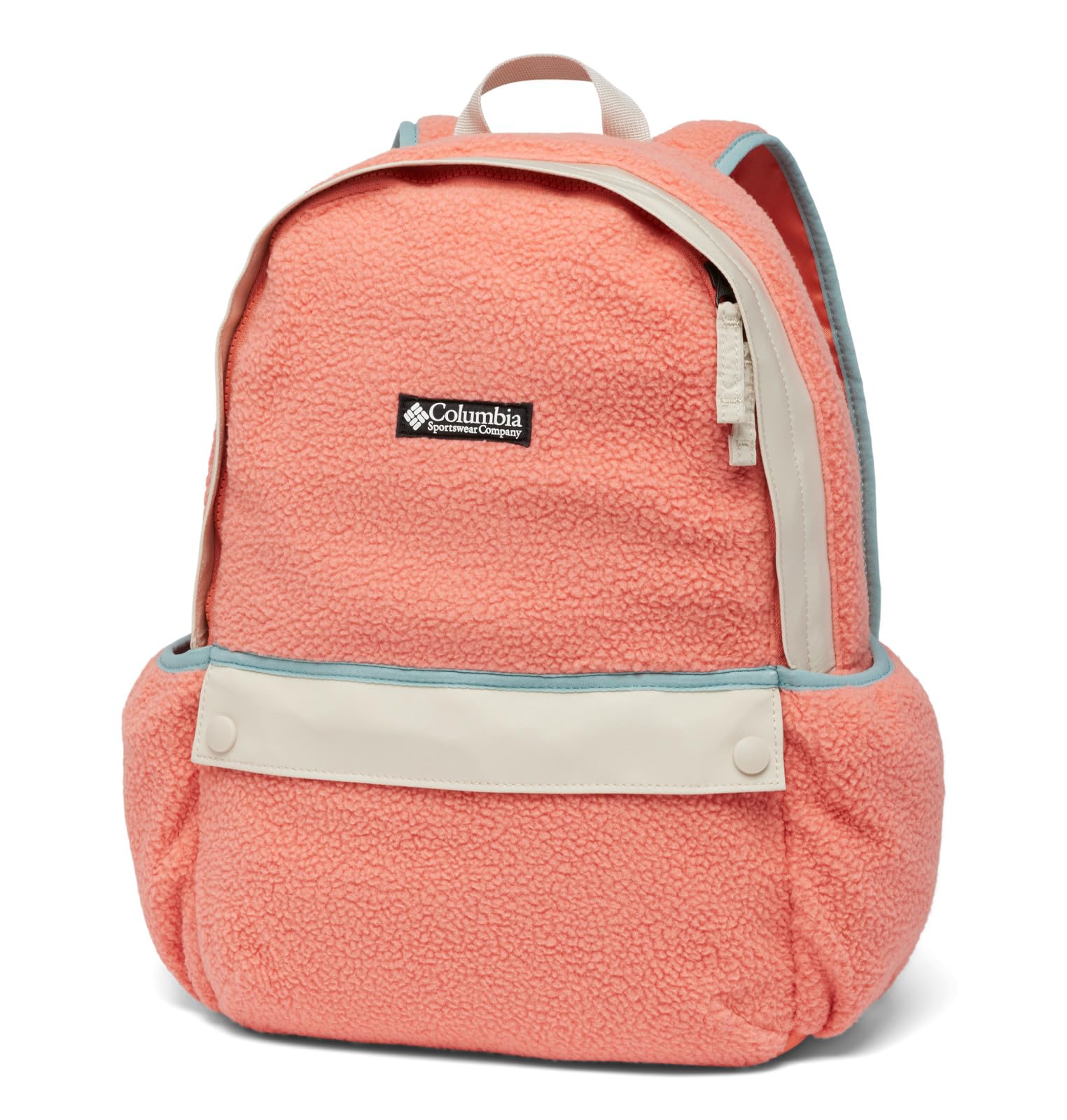 Columbia Helvetia 14L backpack front pocket keeps essentials within reach during commutes.