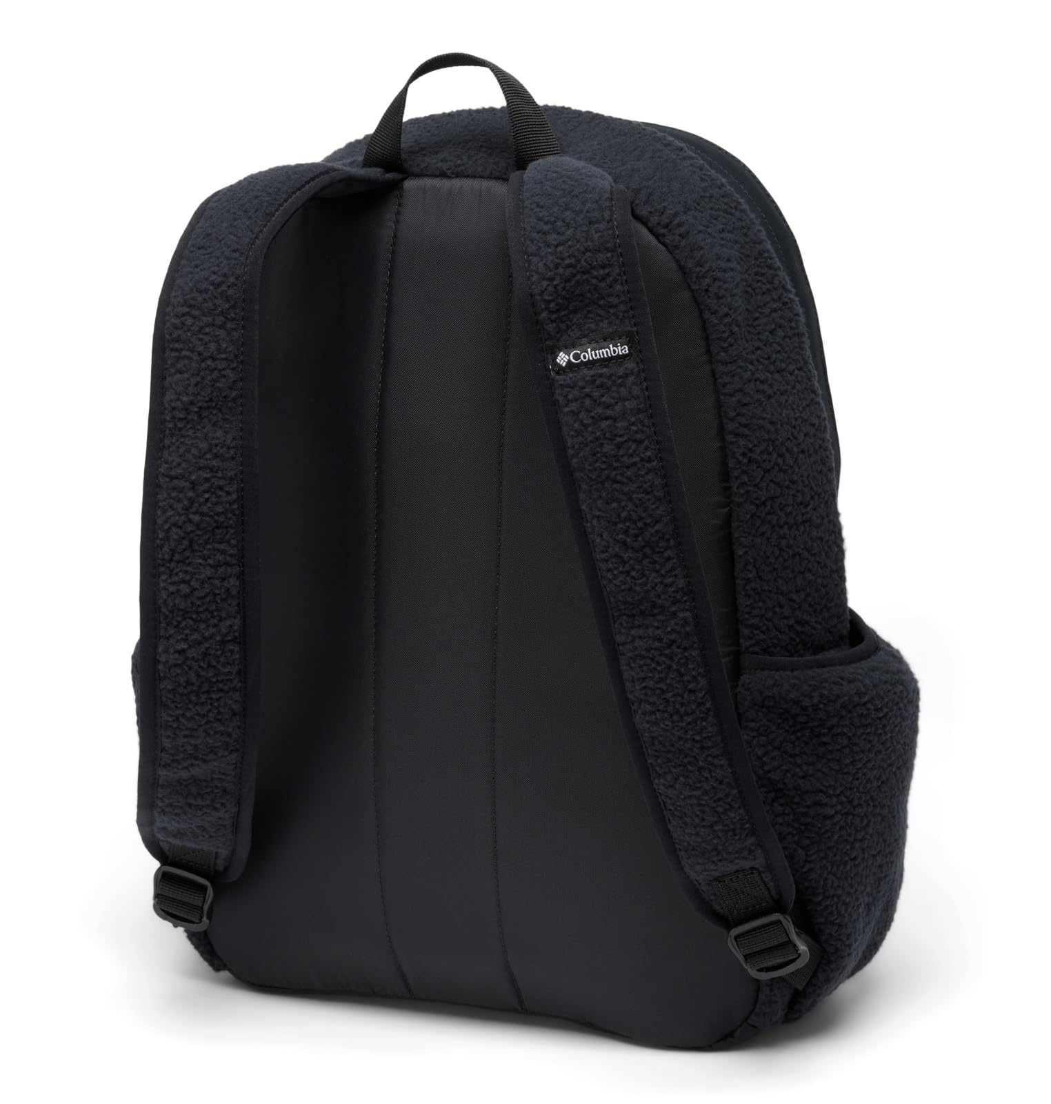 Columbia Helvetia 14L backpack tablet sleeve view highlighting fleece-lined protection.