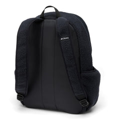 Columbia Helvetia 14L backpack tablet sleeve view highlighting fleece-lined protection.
