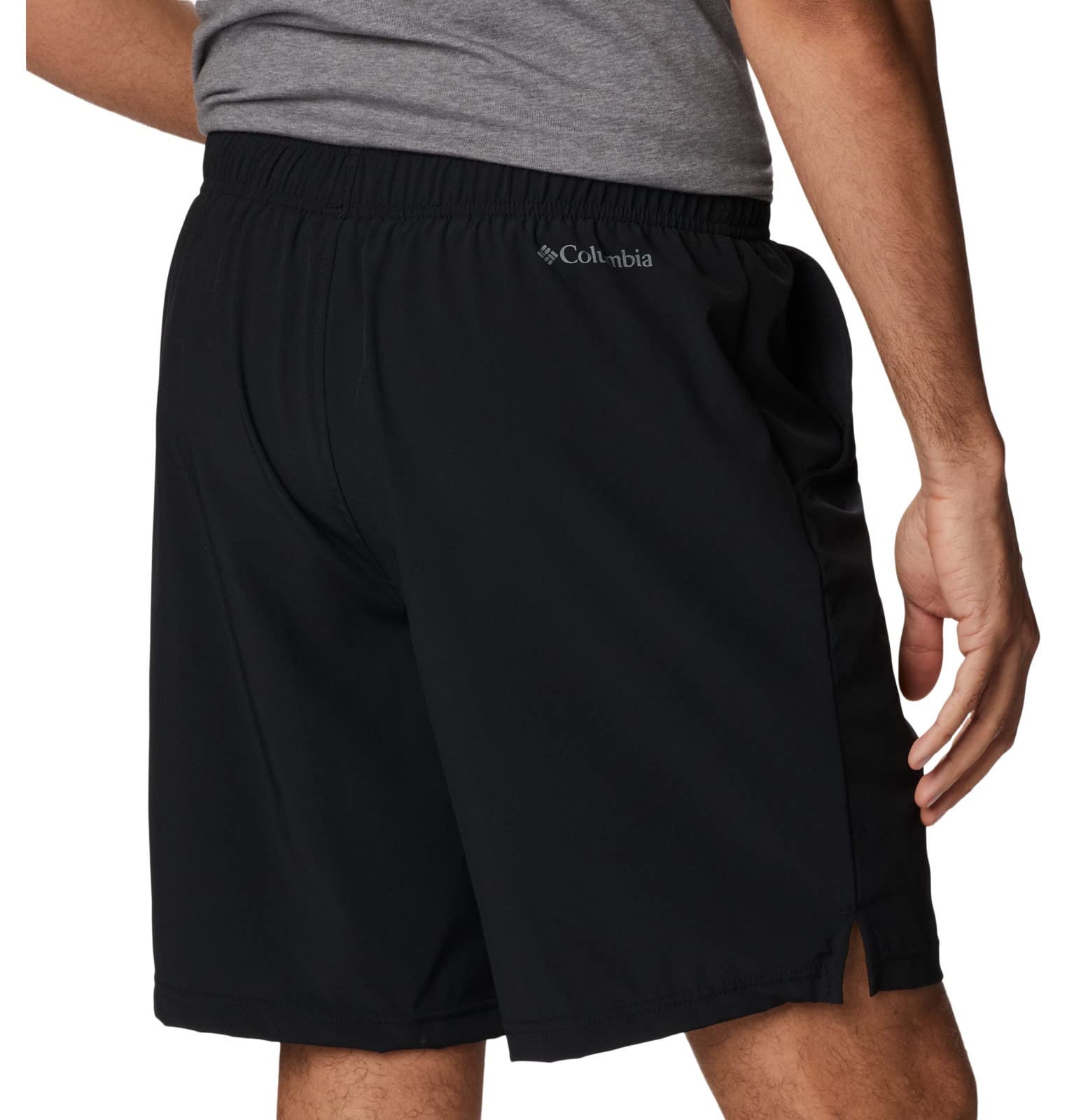 Columbia Hike Brief Short black XL fabric-detail shows Omni-Wick drying