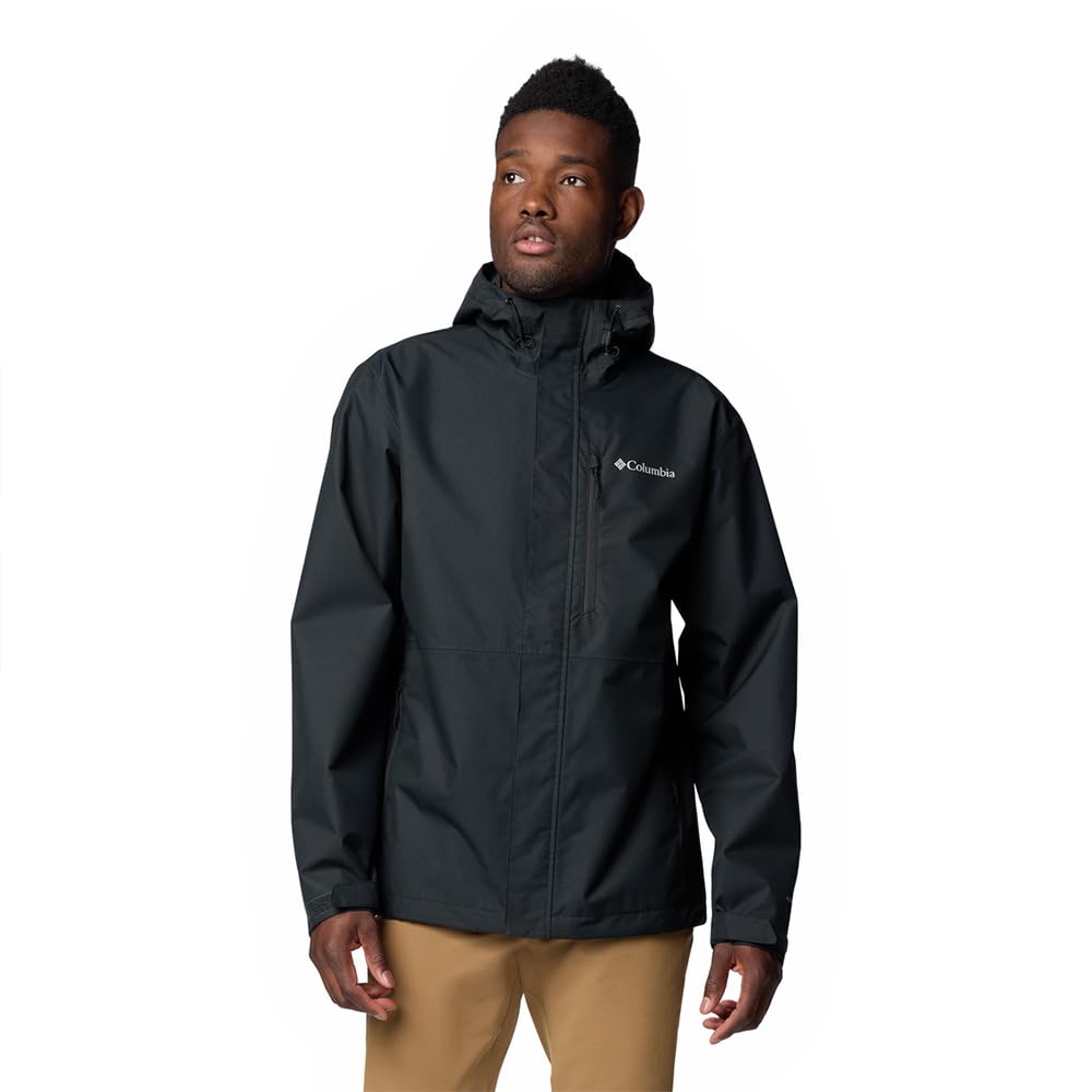 Columbia Hikebound II Jacket black full-front view highlighting all-weather protection.