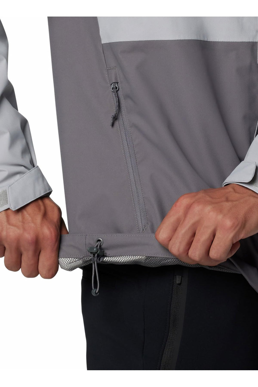 Columbia Hikebound II jacket adjustable cuffs, keeps sleeves in place