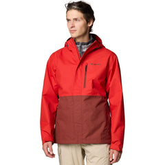 Columbia Hikebound II jacket front view in Sail Red for trail-ready weather protection.