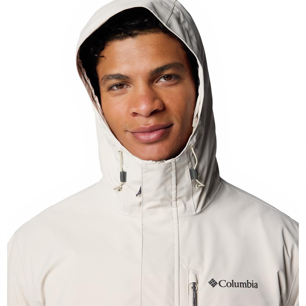 Columbia Hikebound II jacket hem drawcord adjusts fit in gusts.