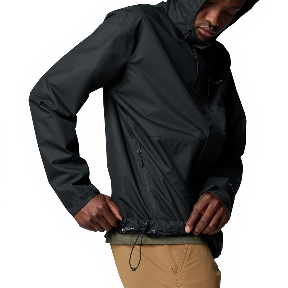 Columbia Hikebound II Jacket in-hand packability demonstration for travel-ready layering.