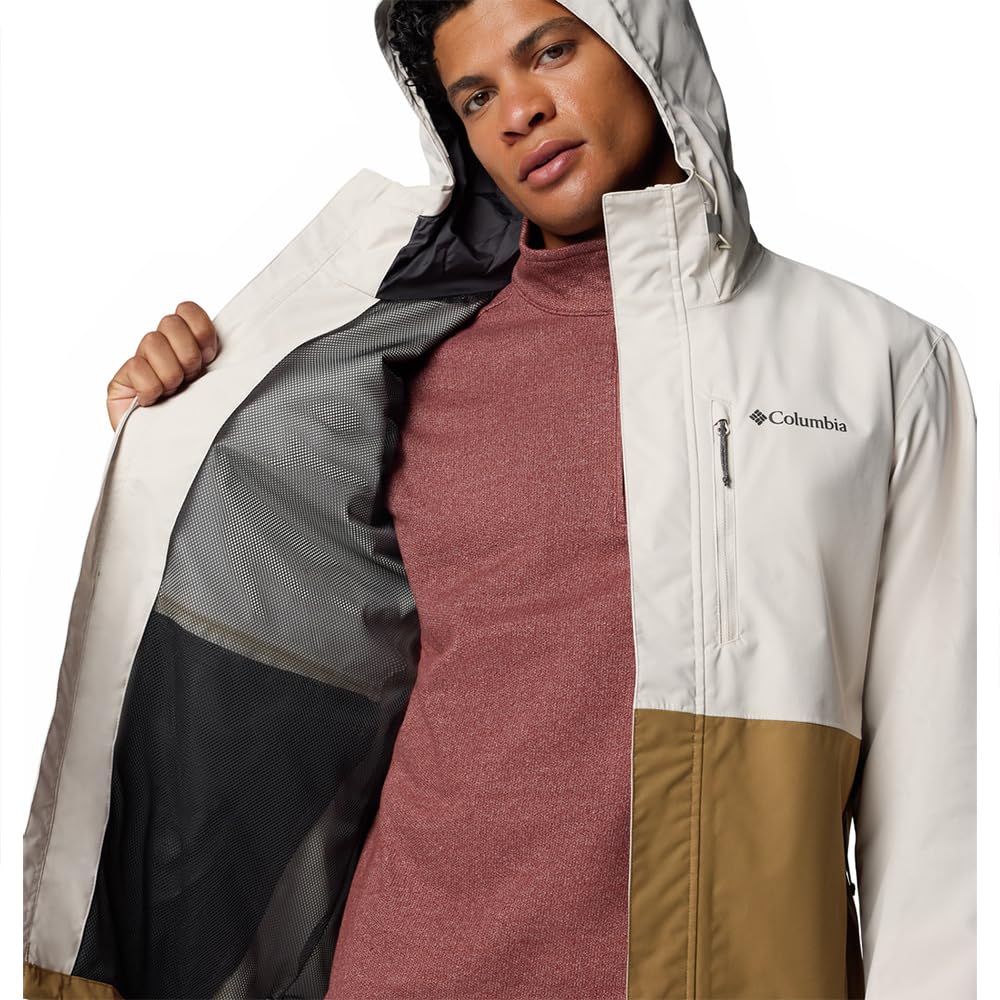Columbia Hikebound II jacket packable into its hand pocket for travel.
