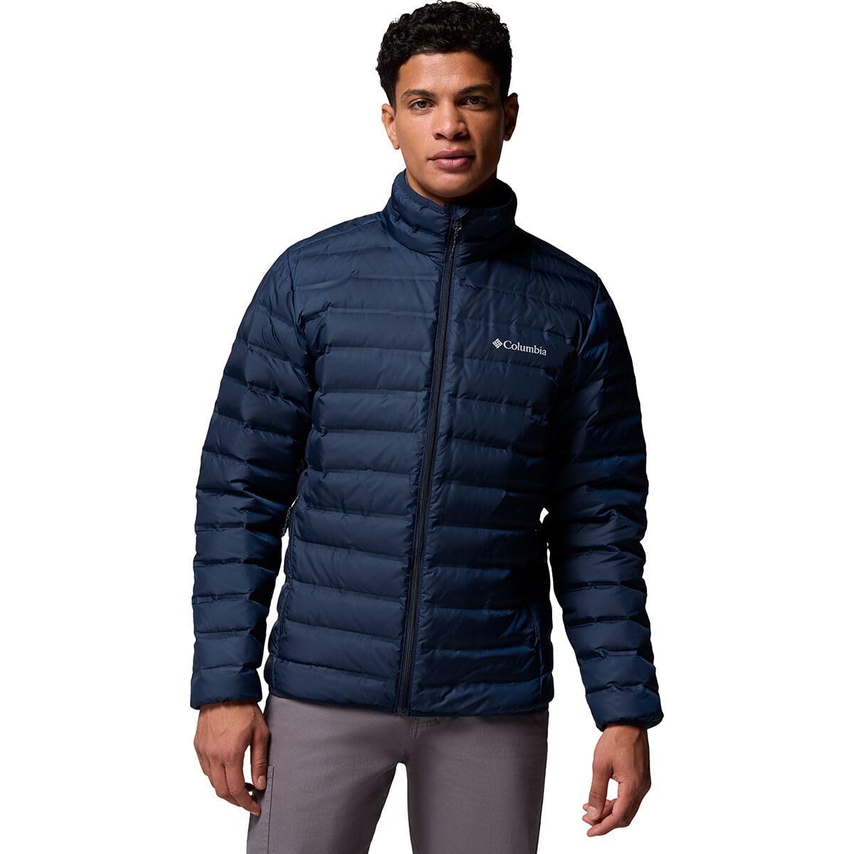 Columbia Lake 22 II Down Jacket front view, slim fit for urban warmth.