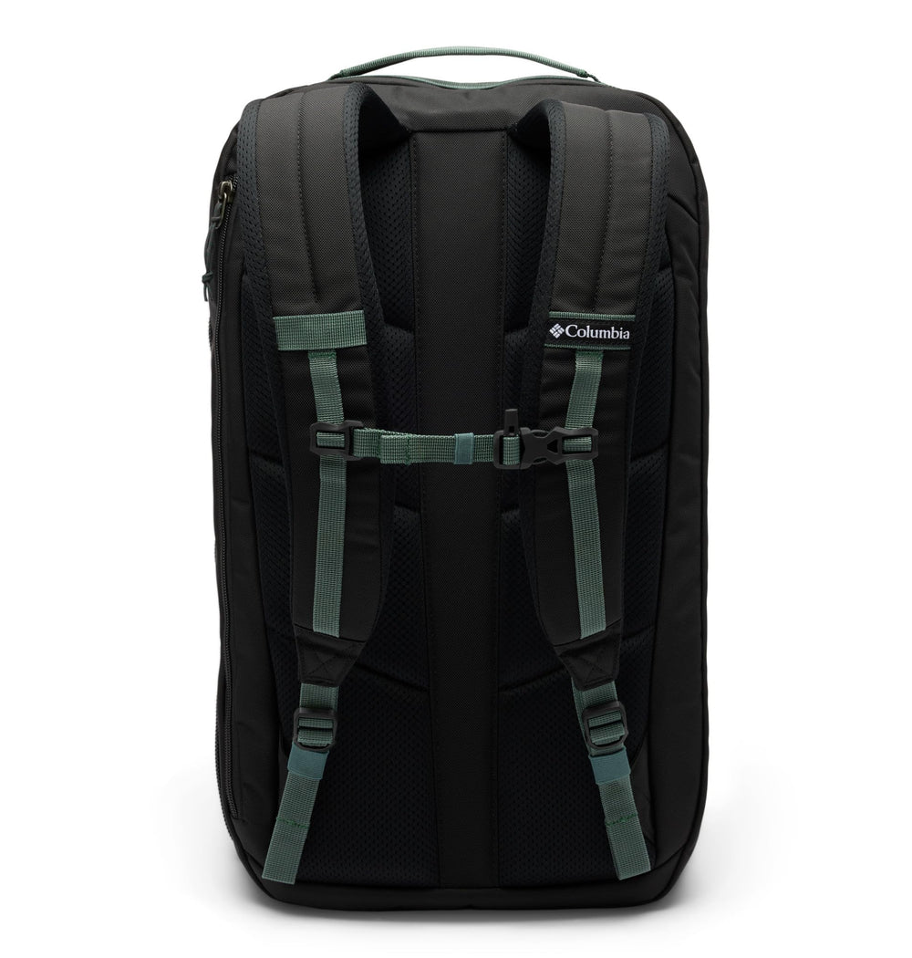 Columbia Landroamer backpack, rain forest black side view for easy access