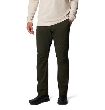 Columbia Landroamer Ripstop Pant II Greenscape front view shows rugged fabric for hiking