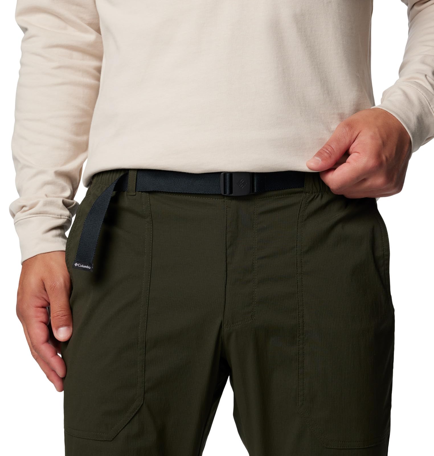 Columbia Landroamer Ripstop Pant II Greenscape knee articulation enables flexible movement