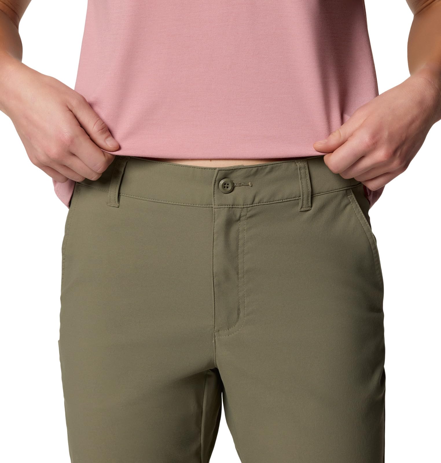 Columbia Leslie Falls Capri II stain-repellent fabric resists spills during adventures