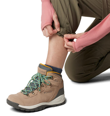 Columbia Leslie Falls pants with comfort waistband for extended outdoor wear.