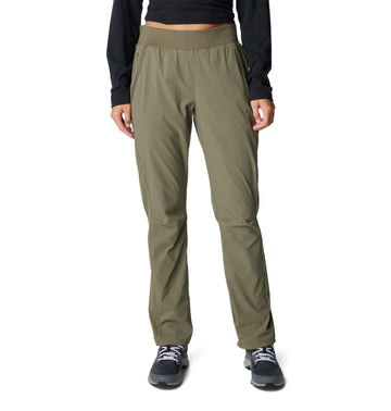 Columbia Leslie Falls Pant active-fit closeup supports comfortable movement.