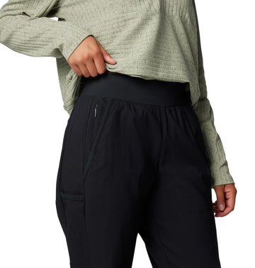 Columbia Leslie Falls Pant rain-repellent finish near hem illustrates Omni-Shield performance.