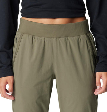 Columbia Leslie Falls pant stitch detail emphasizes durability.