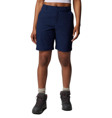Columbia Leslie Falls pants display drop-in pocket for quick-access items.