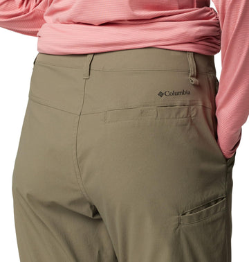 Columbia Leslie Falls Convertible pants waistband detail for comfortable, adjustable fit