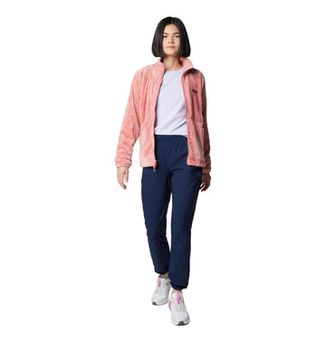 Columbia Leslie Falls pull-on pant navy back view, sleek active-fit profile.