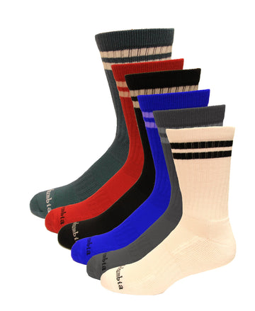 Columbia men's crew socks 6-pack with arch support for everyday comfort