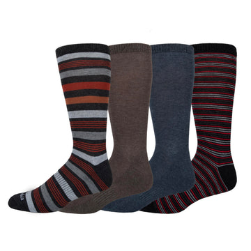 Columbia men's striped cushion crew socks with arch support for all-day comfort