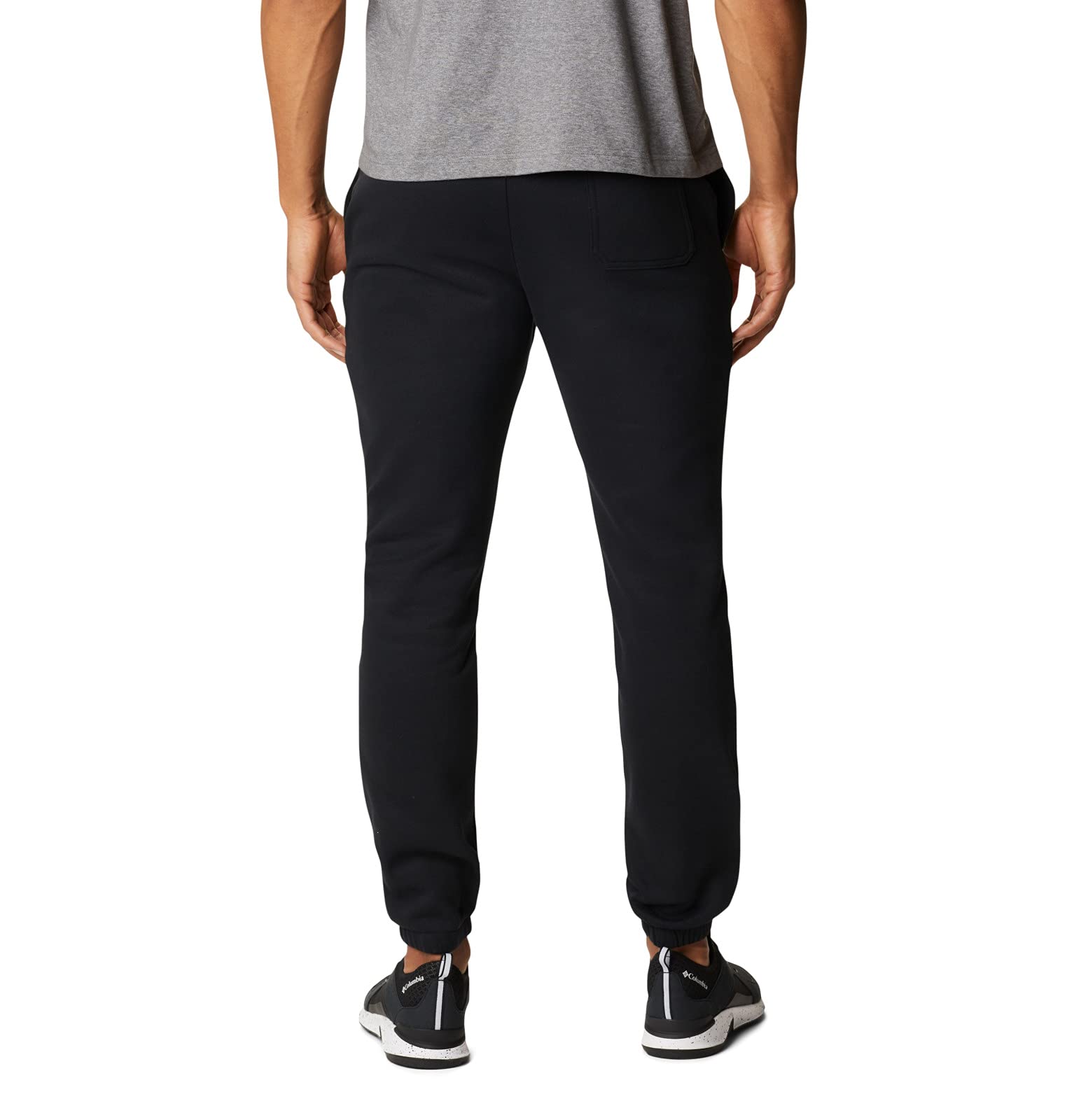 Elastic waist closeup on Columbia trek jogger showing adjustable fit