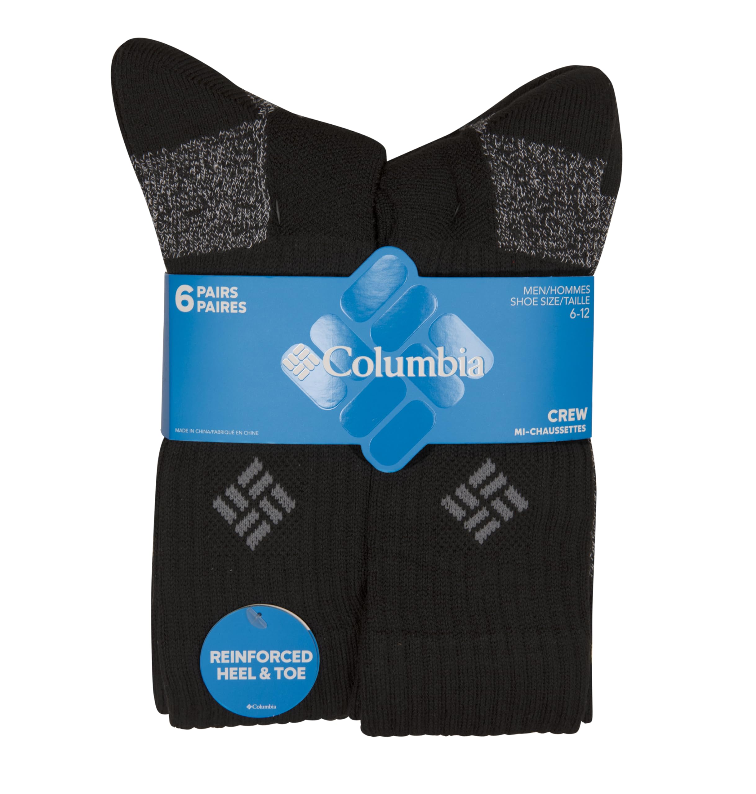Columbia Moisture Control Crew Socks mesh ventilation improves breathability during activity