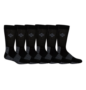 Columbia Moisture Control Crew Socks provide a secure, stay-in-place fit for daily wear