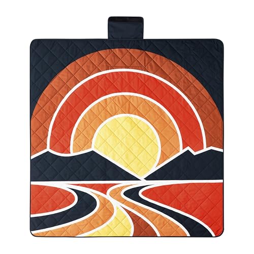 Columbia packable tote blanket folded-tote demonstrates portability for picnics and on-the-go adventures.