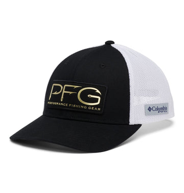 Columbia PFG Hooks curved pre-formed bill offers instant shade and sleek silhouette