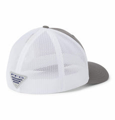Columbia PFG Logo Mesh Ball Cap back view shows breathable mesh back for hot days