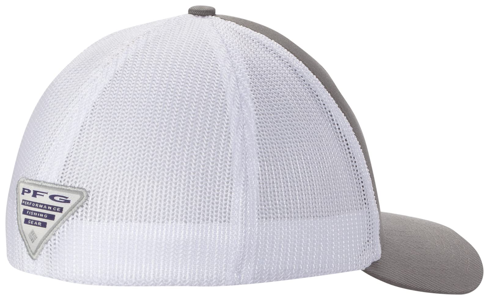 Columbia PFG Logo Mesh Ball Cap titanium-hook colorway complements outdoor gear
