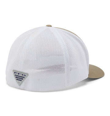 Columbia PFG Mesh Ball Cap side logo highlighting durable comfort for all-day wear