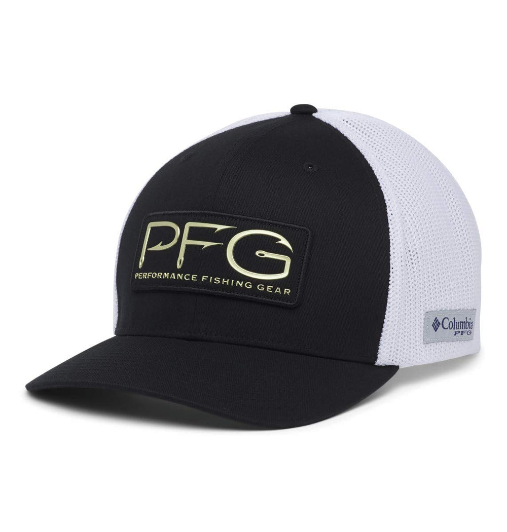 Columbia PFG Mesh Ball Cap XXL front view with hook patch for sun protection