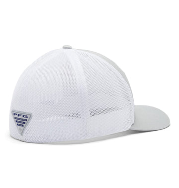 Columbia PFG Mesh Fish Flag Ball Cap side view demonstrates versatile outdoor style