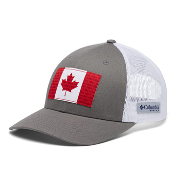 Columbia PFG Mesh Fish Flag Cap back view highlighting ventilated back panel
