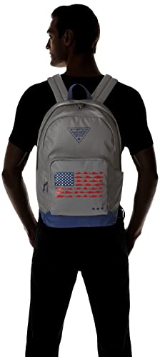 Columbia PFG Zigzag 22L side pocket detail ideal for a water bottle or small essentials.