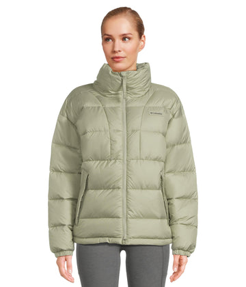 Columbia Pike Lake Jacket Safari front view offers lightweight warmth