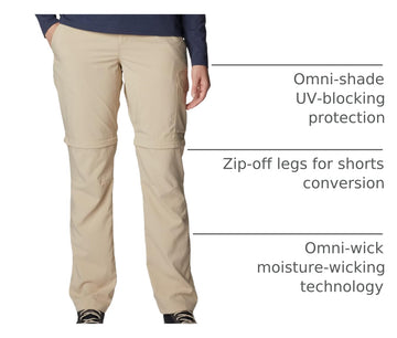 Columbia Silver Ridge Utility Pant waistband adjustable for a secure fit
