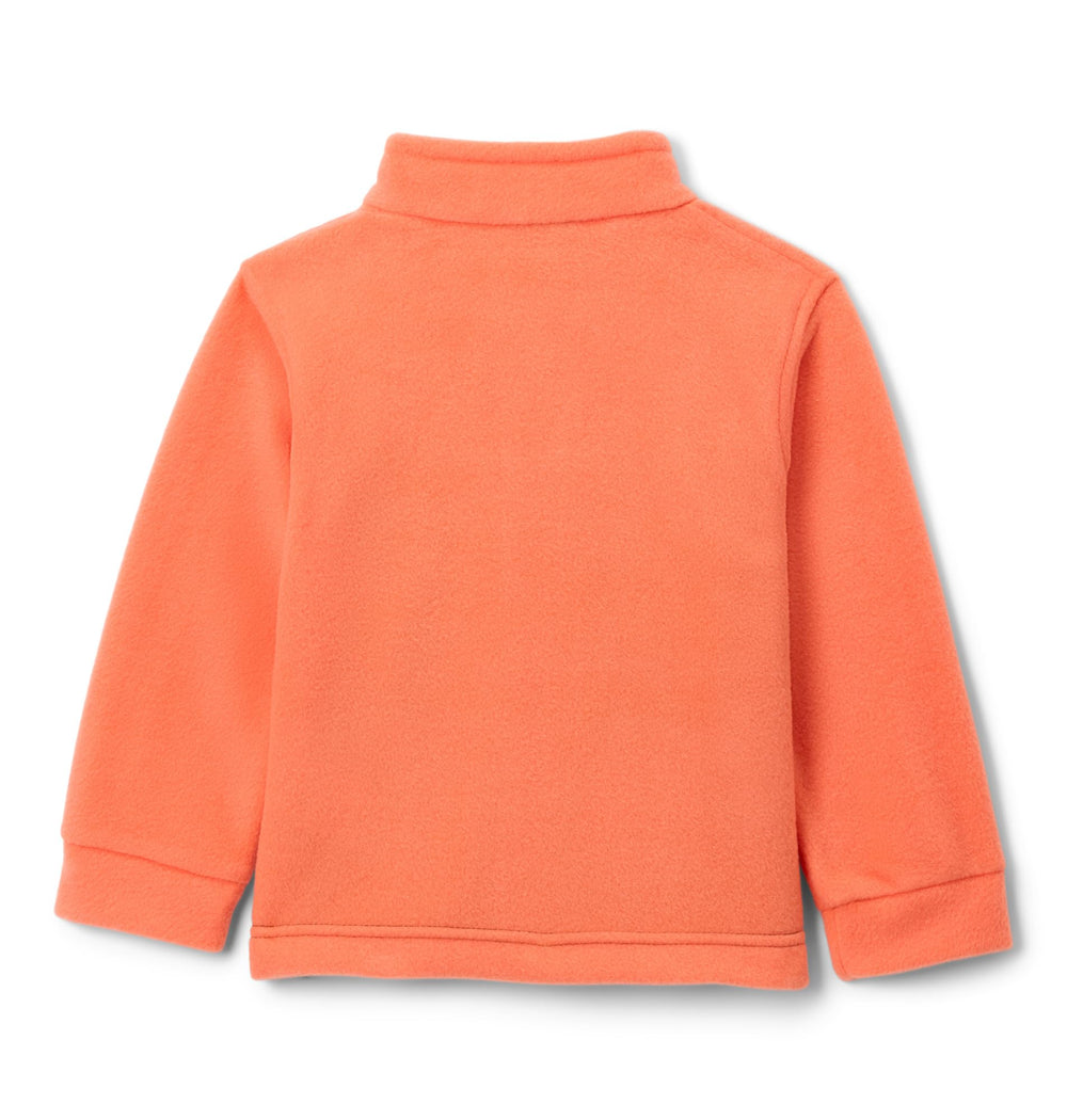 Columbia Youth Steens Mountain II fleece jacket texture closeup showing soft warmth and durability.