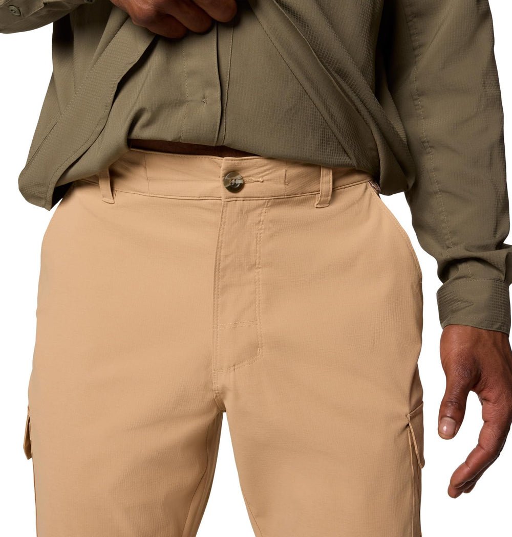 Columbia Tech Trail Utility Pant drainage holes enabling quick drying.