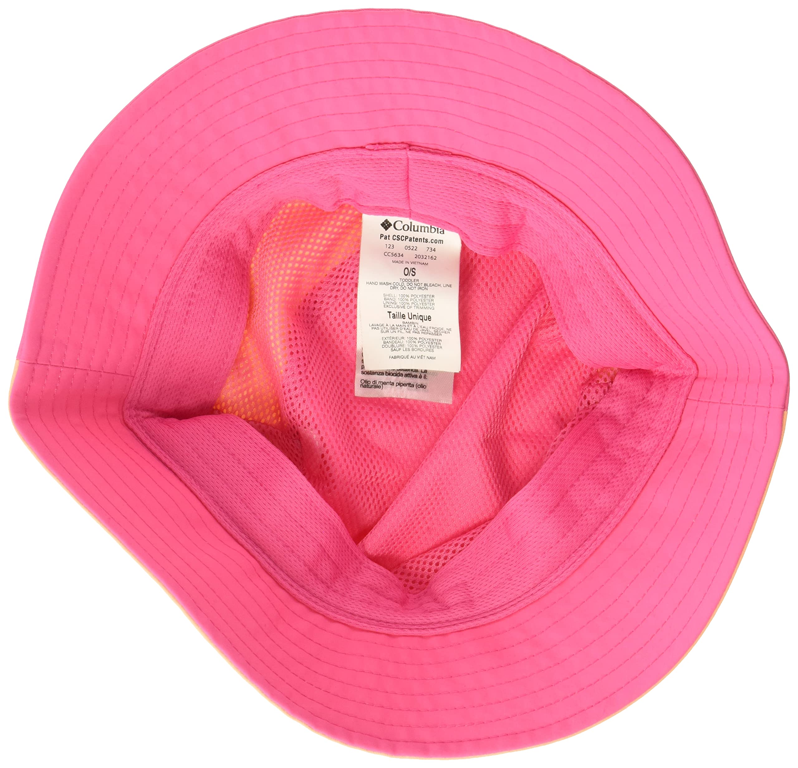 Columbia toddler hat featuring UPF 50 and breathable mesh lining