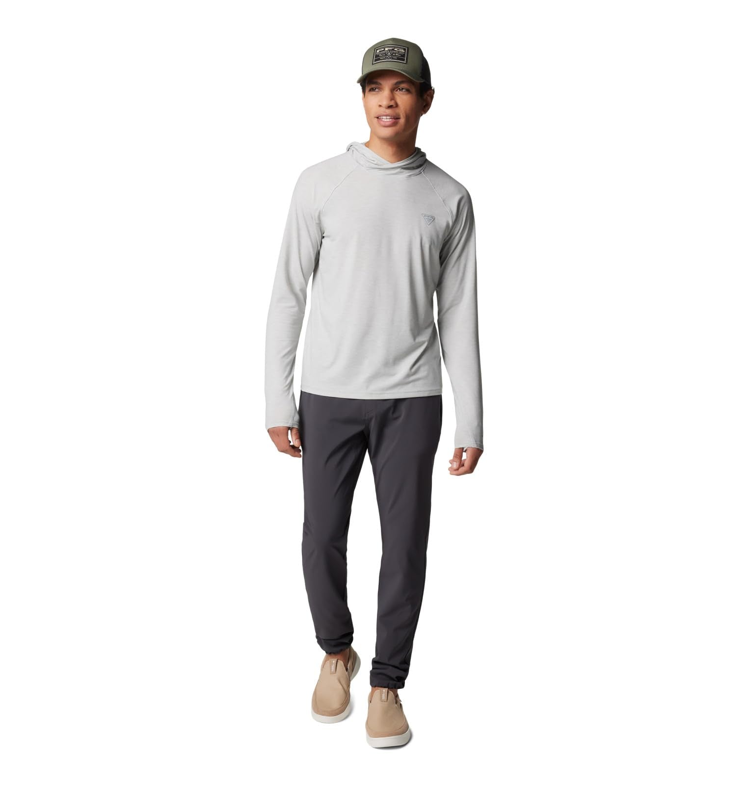 Columbia Uncharted pant shark xx-large back view with secure pocket access.