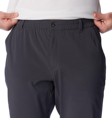 Columbia Uncharted pant shark xx-large waist detail with stretch waist design.
