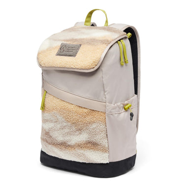 Columbia Wallowa backpack front view in crushed clay shows roomy main storage.