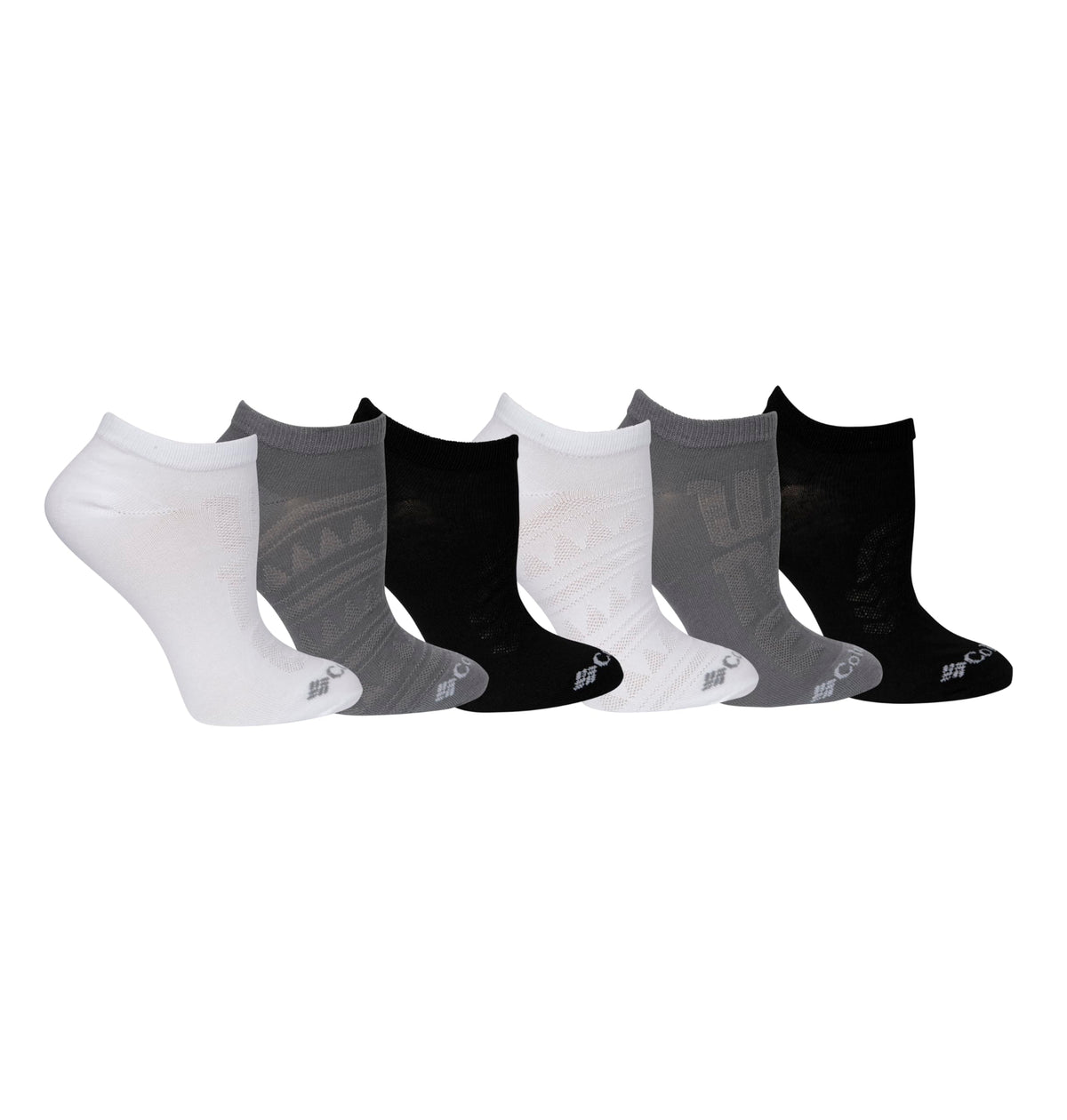 Columbia Wander Pattern no-show socks for all-day comfort with stay-up fit