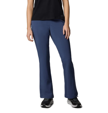 Columbia Nocturnal bootcut pant front view showing versatile travel-ready fit