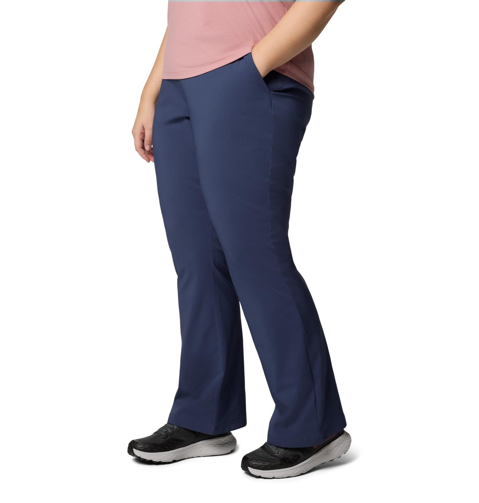 Columbia Nocturnal inseam-length option closeup indicating extended sizing